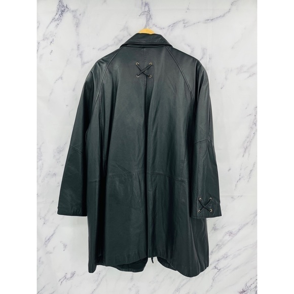 Maggie Barns Genuine Leather Vintage Jacket Black - Picture 5 of 6